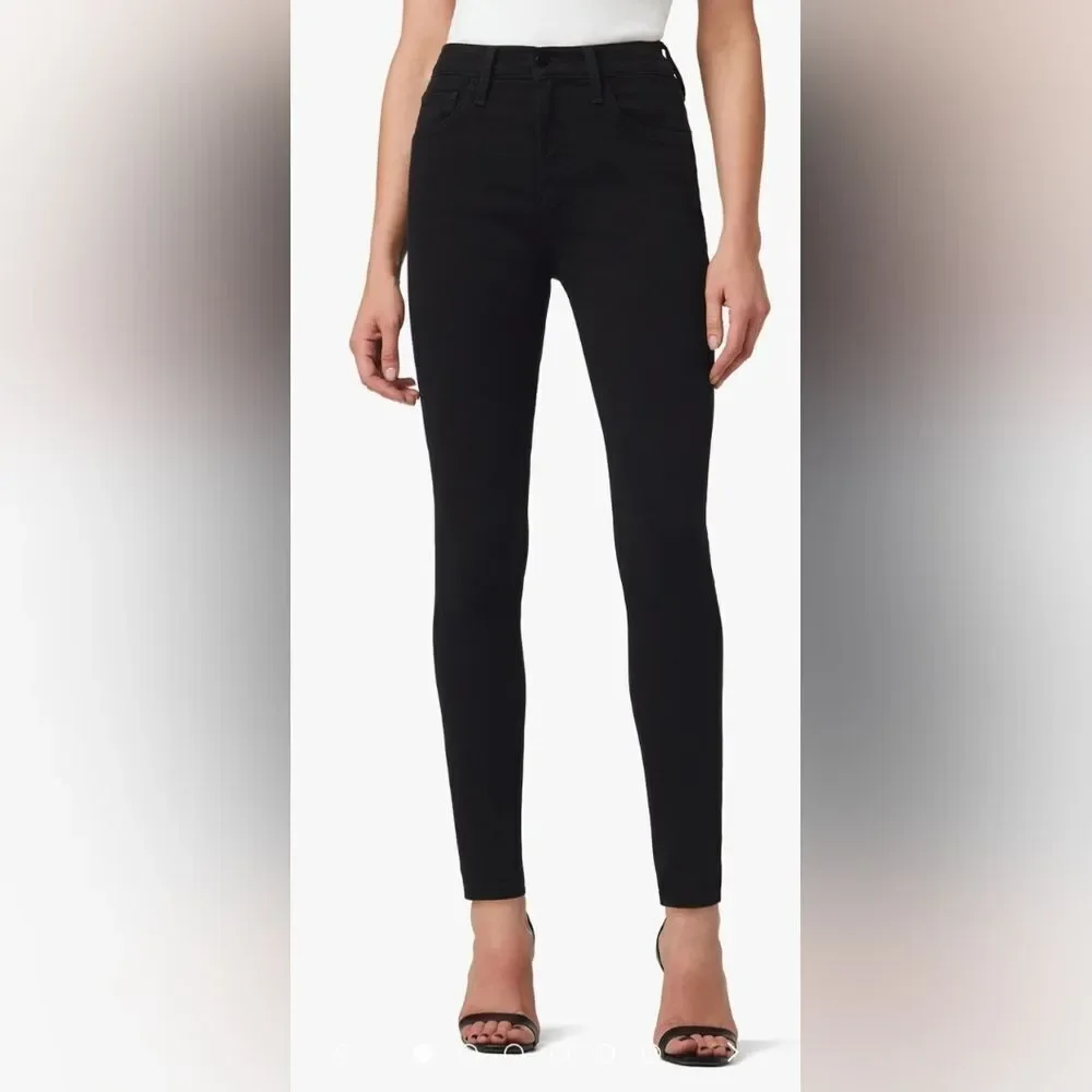 Joes Jeans THE CHARLIE HIGH RISE SKINNY FLAWLESS In BLACK NWT Size 33